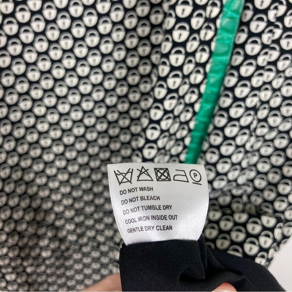 SACHIN + BABI Lock Print Leather Trim Shift Dress - Picture 7 of 7